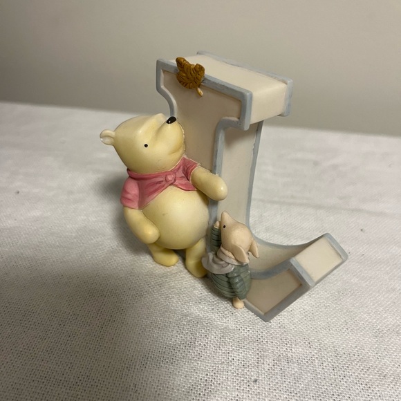 Disney Classic Winnie the Pooh Piglet Ceramic Alphabet Letter "L" Michel & Co. - Picture 2 of 4